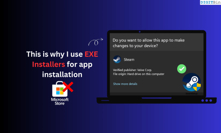 warum ich exe-installate verwende, um apps unter Windows 11 zu installieren