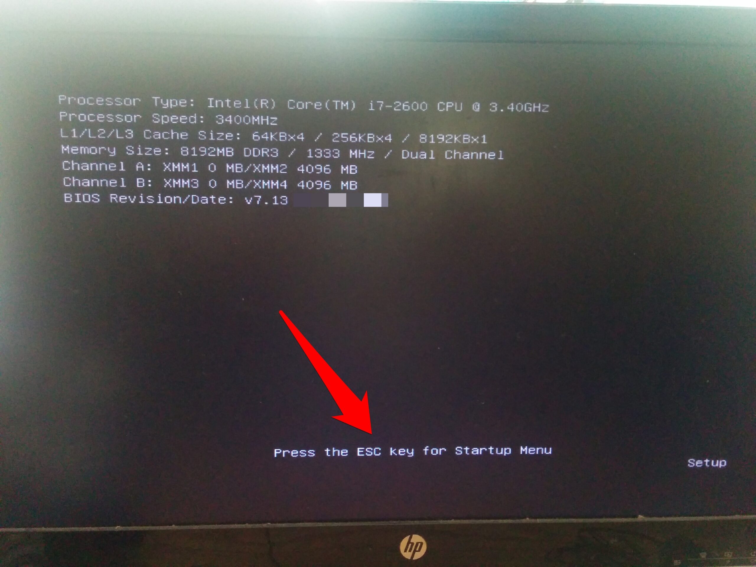 accéder au menu de démarrage HP dans windows 11