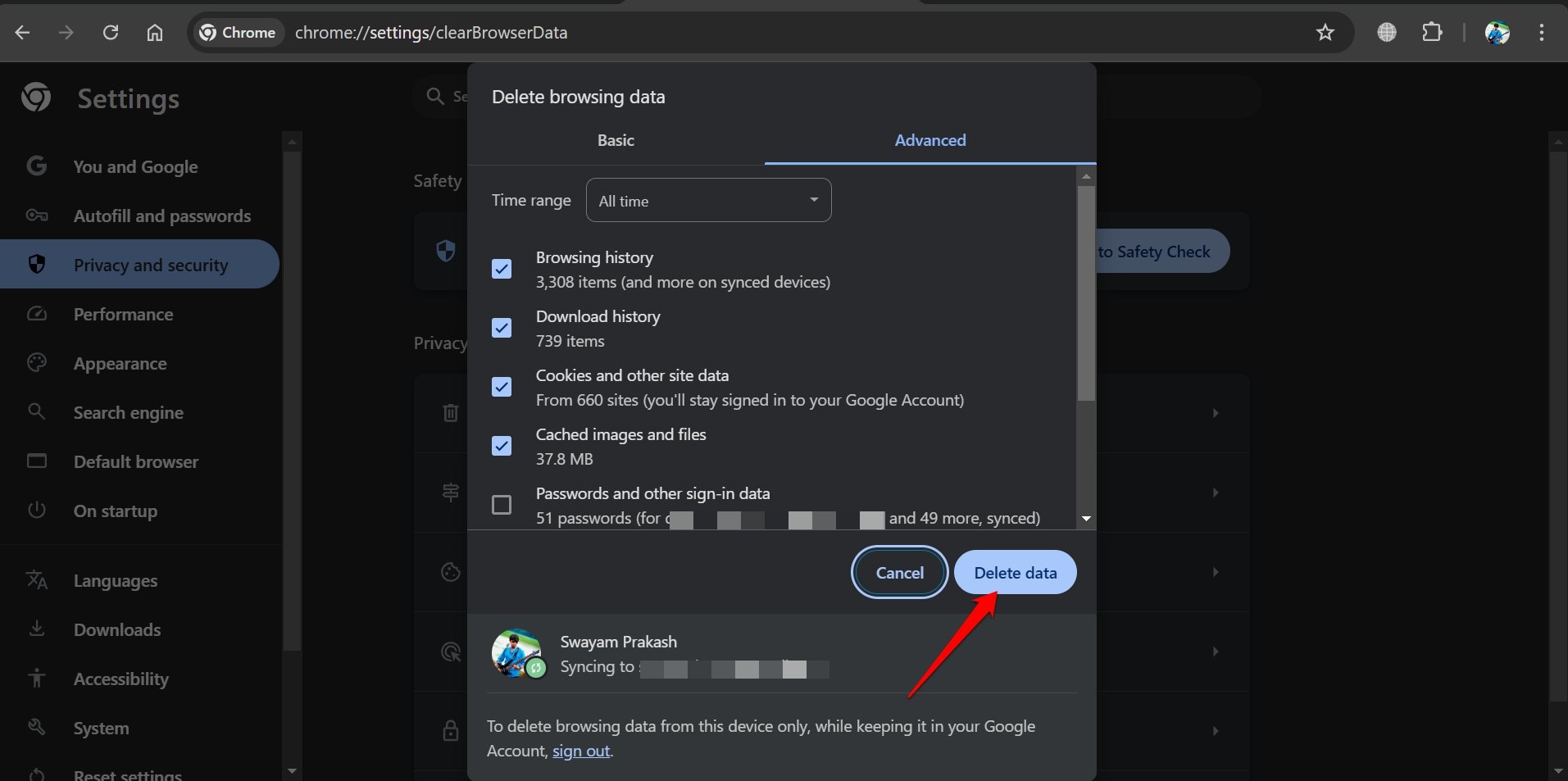 cómo borrar datos del navegador Chrome en 2025