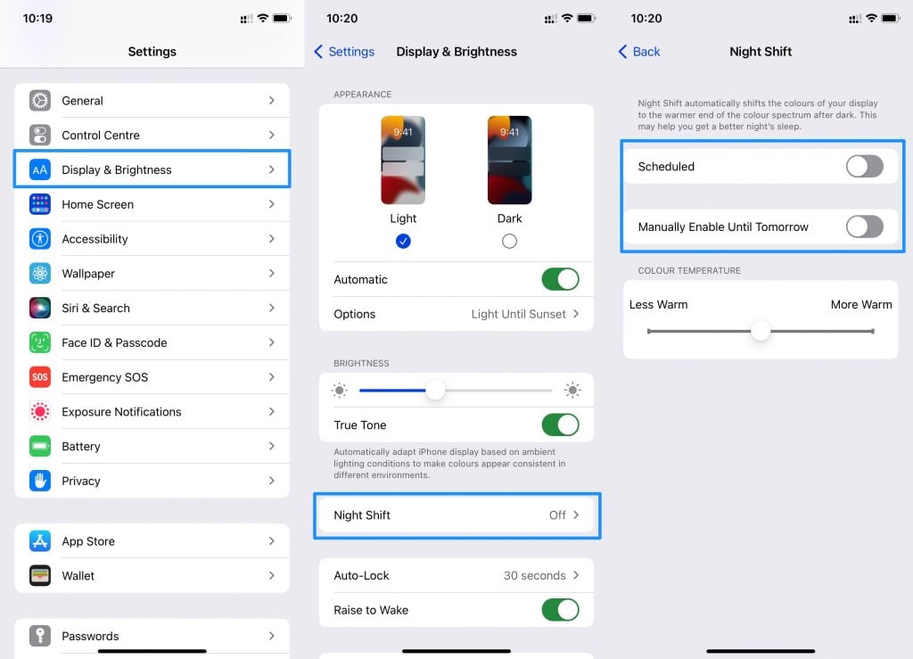 Night Shift iPhone - iPhone continua a scurirsi