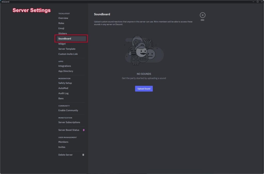 サーバー設定 - サウンドボード - Discordでサウンドボードを使用する
