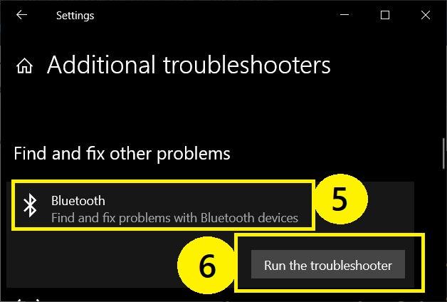 Encontrar y solucionar el problema de Bluetooth