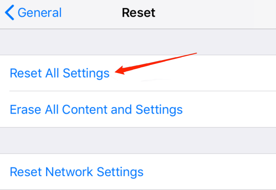 réinitialiser iphone