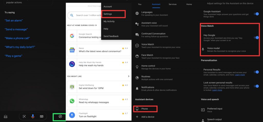 Corrigir o Comando Hey Google