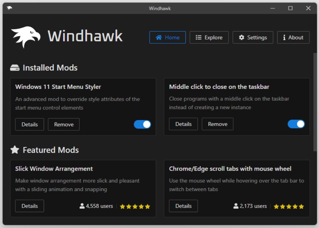 Windhawk for Windows: あなたのPC体験をカスタマイズする究極のツール