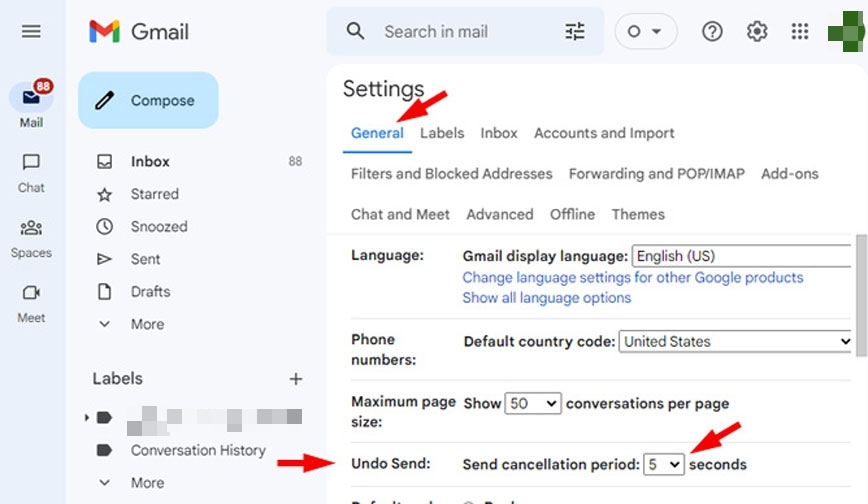 Comment annuler l'envoi d'un e-mail dans Gmail