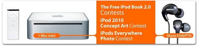 Concours du livre iPod gratuit 2.0 – Gagnants annoncés