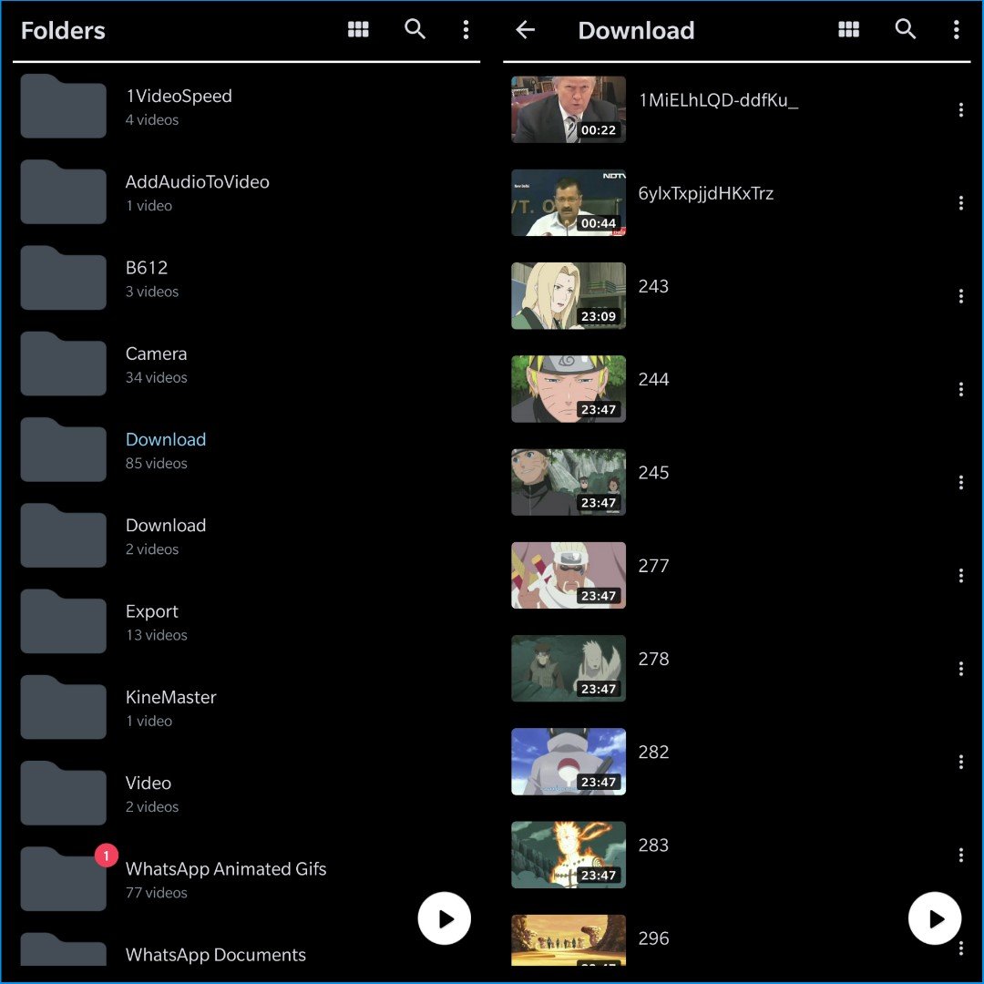 MX Player Lite Einfache Benutzeroberfläche Keine Werbung