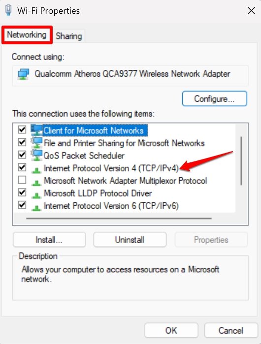 TCP IP V4設定を開く