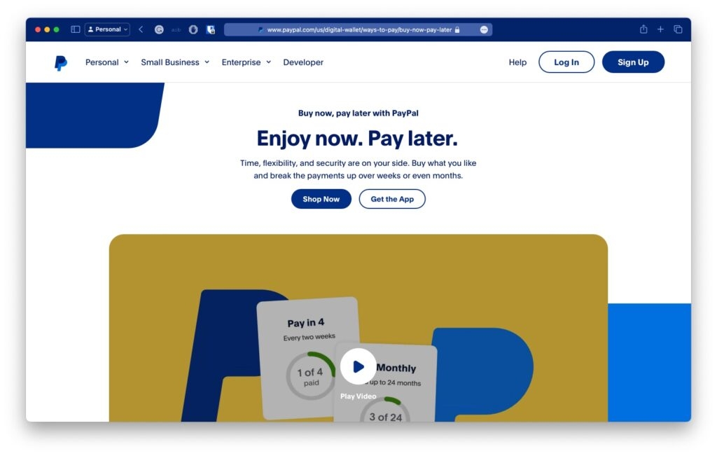 PayPal - BNPL Apps Like Klarna