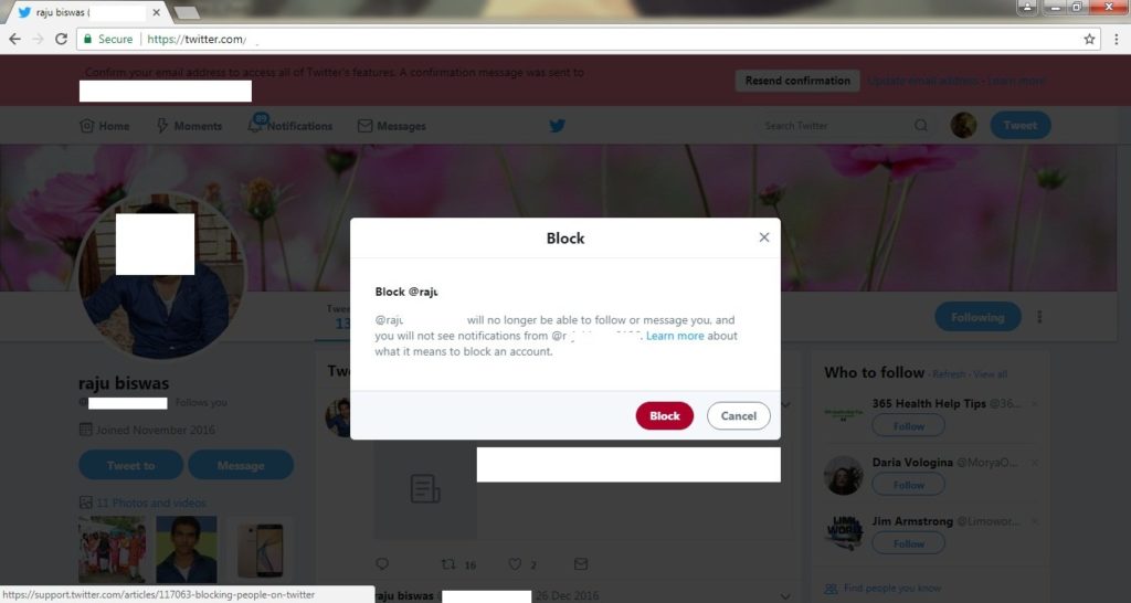 Cómo bloquear suavemente a personas en Twitter 1
