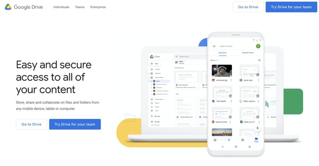 Google Drive - Migliori alternative ad Anonfiles