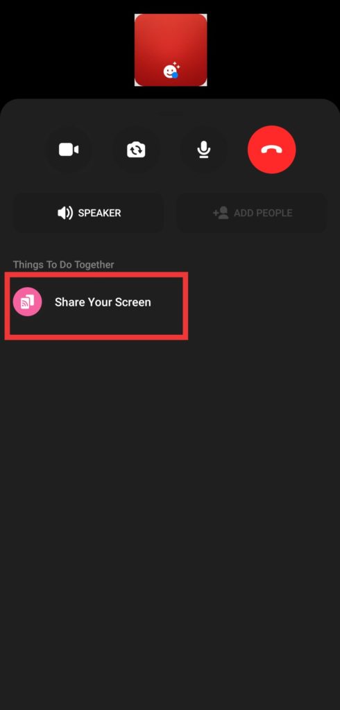 Screen Sharing on Messenger