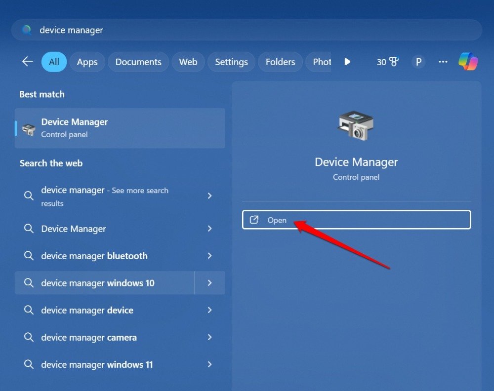 Windows-Geräte-Manager starten