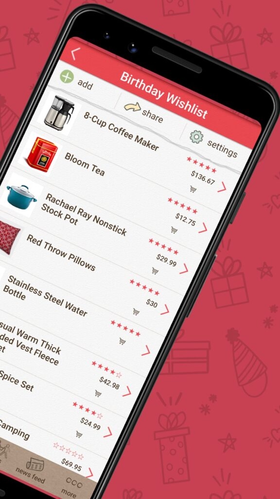 Giftster - Meilleure Application de Liste de Souhaits Universelle