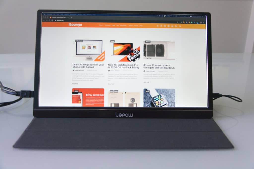 Questo è il Monitor Portatile Lepow.