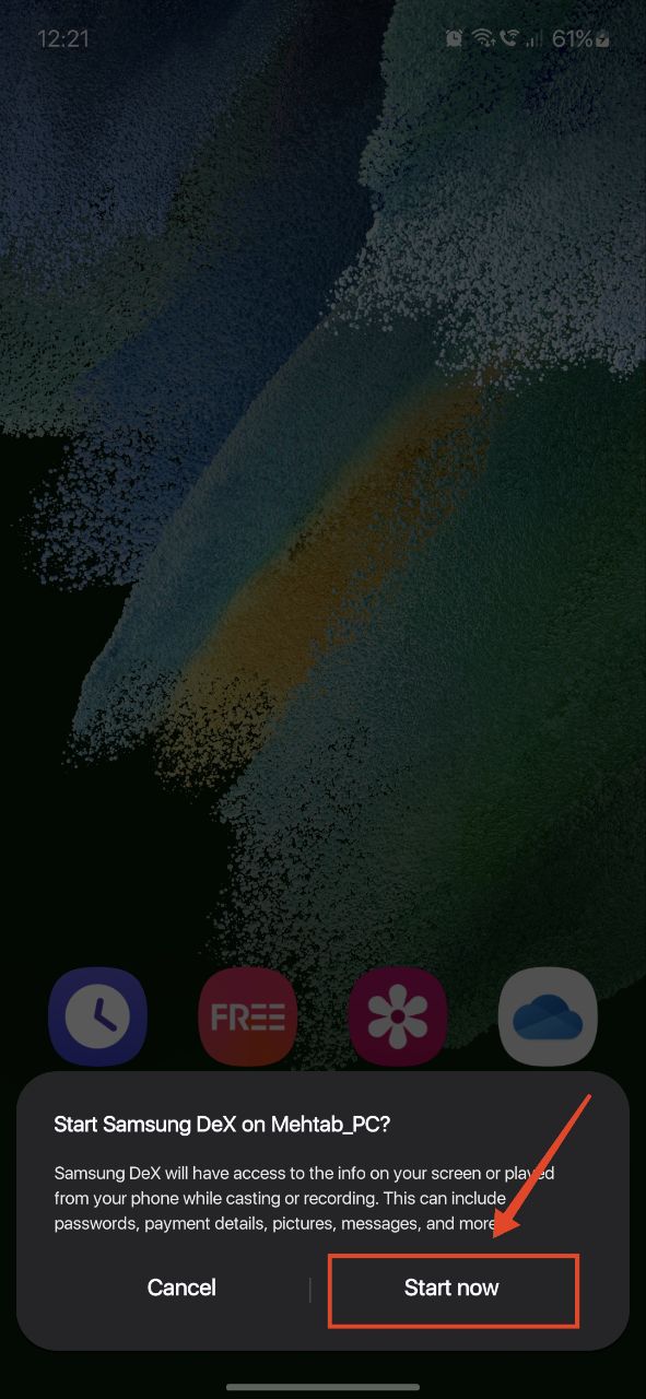 Inizia ora DeX