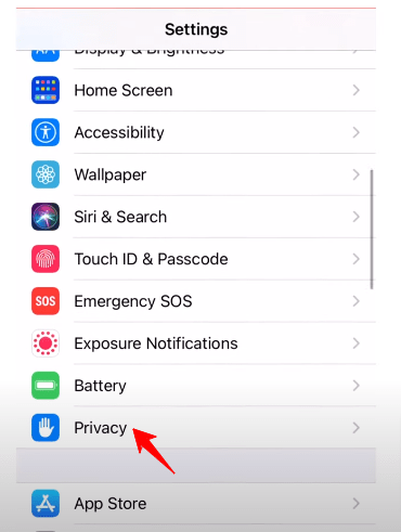 iPhone Datenschutz Einstellungen