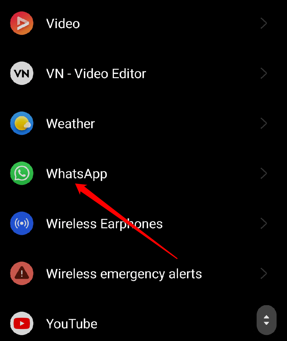 Selecione Whatsapp.