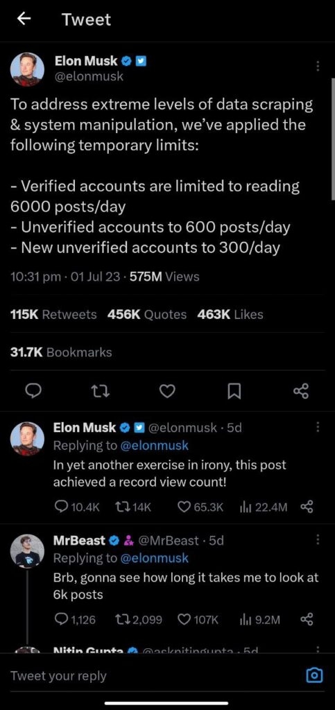 Limitations - Threads vs. Twitter