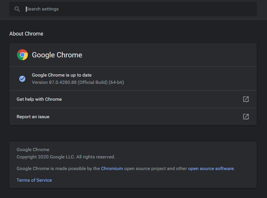 Chrome-Browser aktualisieren