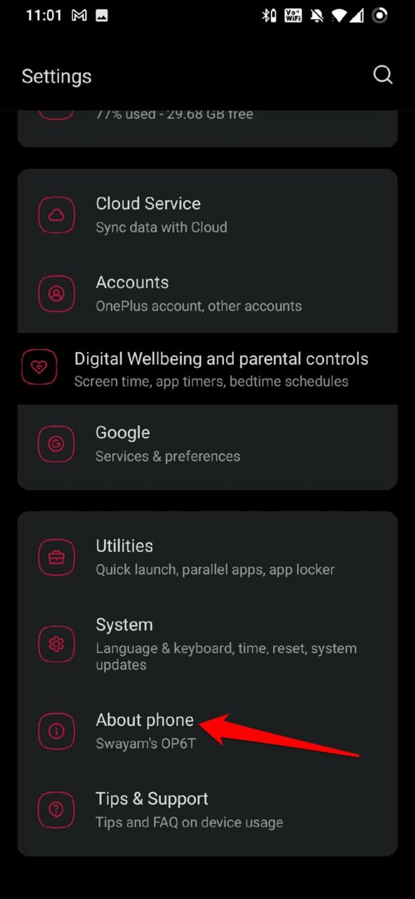 informazioni sul Dispositivo Android