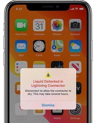 Liquido rilevato nel connettore Lightning