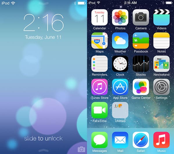 Novedades en iOS 7 para iPad, iPhone + iPod touch: Detalles + Pantallas