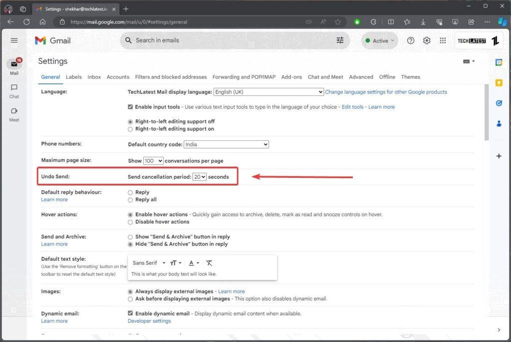 Paramètres d'annulation de Gmail - Comment annuler l'envoi d'un e-mail dans Outlook et Gmail