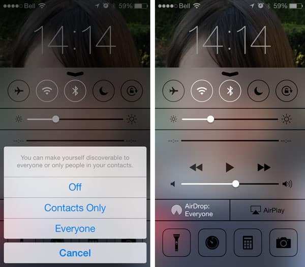 Problemas ao enviar via AirDrop
