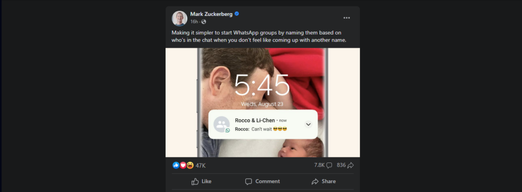 WhatsAppはユーザーが名前なしでグループを作成できるようにします 1