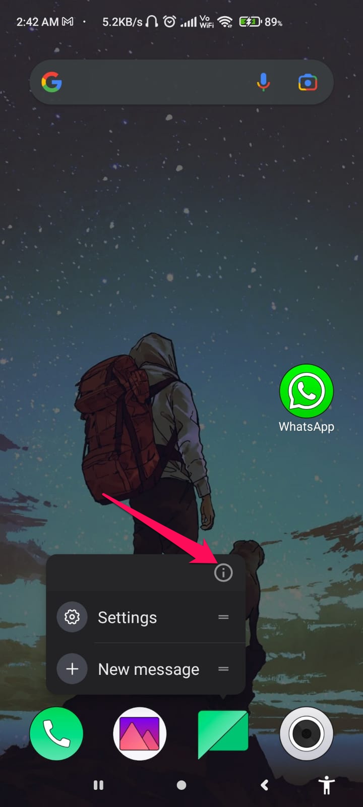 Cache der Messaging-App leeren