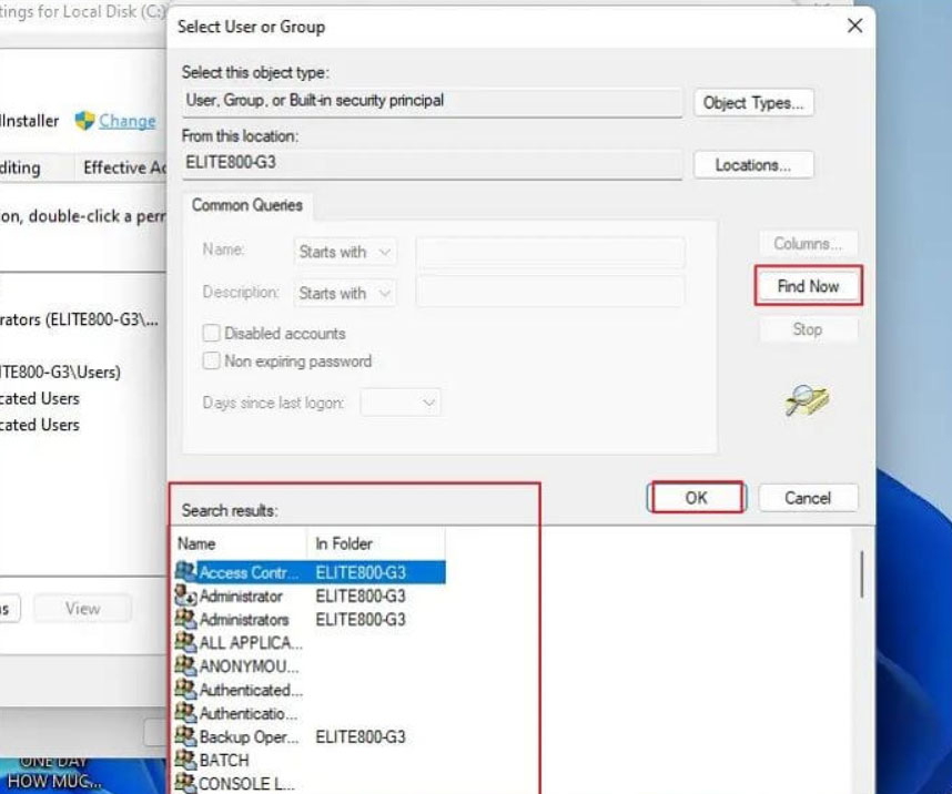 Controlla le impostazioni di sicurezza della tua unità - Errore 0x800701B1 su PC Windows
