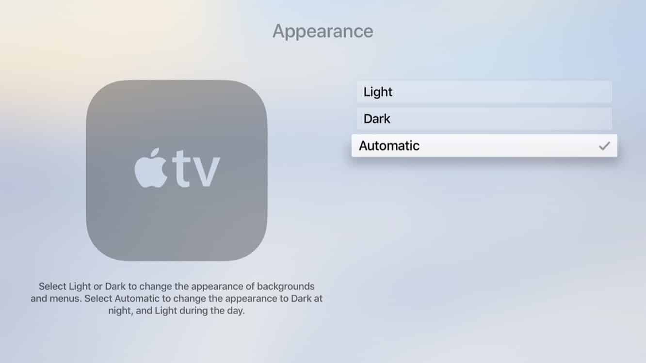 Dentro de las betas: tvOS 11 añade modo oscuro automático, sincronización de pantalla de inicio de iCloud