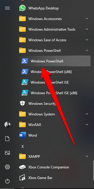 Öffnen Sie Windows PowerShell