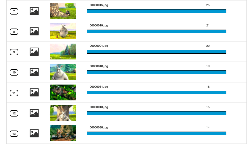 Vidéo capturée en images fixes