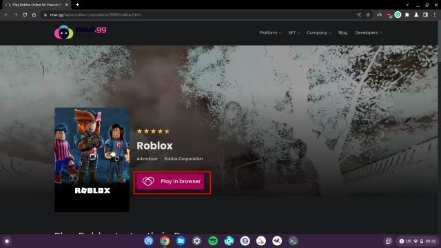 Come installare e giocare a Roblox su Chromebook?
