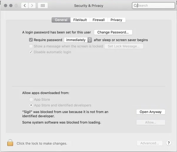 macOSはこのアプリがマルウェアから自由であることを確認できません