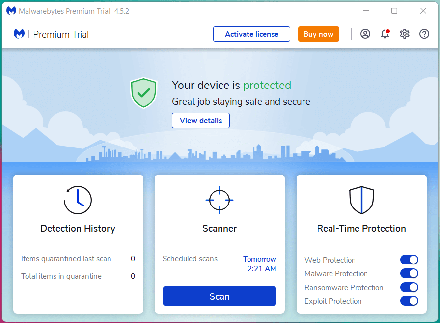 Desactivar el sistema antivirus