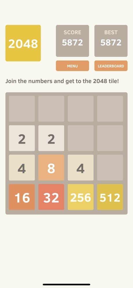 2048 - Meilleures Applications pour Tuer le Temps