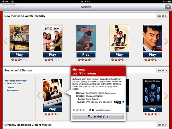 iPhone + iPad Gems : Articles, Hulu Plus, Netflix + Times pour iPad