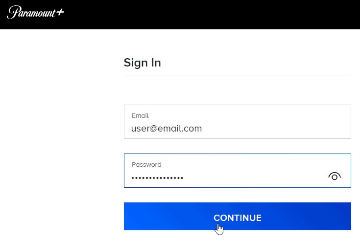 Fazer Login Novamente - Código de Erro 3005 do Paramount Plus