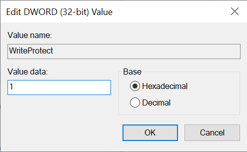 Remove Write Protection