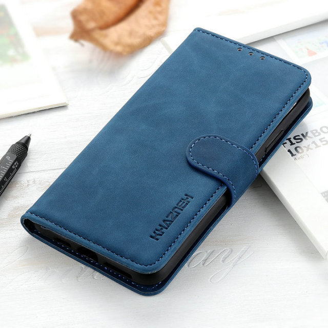 Custodia in Pelle Retro per iPhone 13