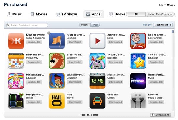 Supprimer les applications indésirables d'iCloud