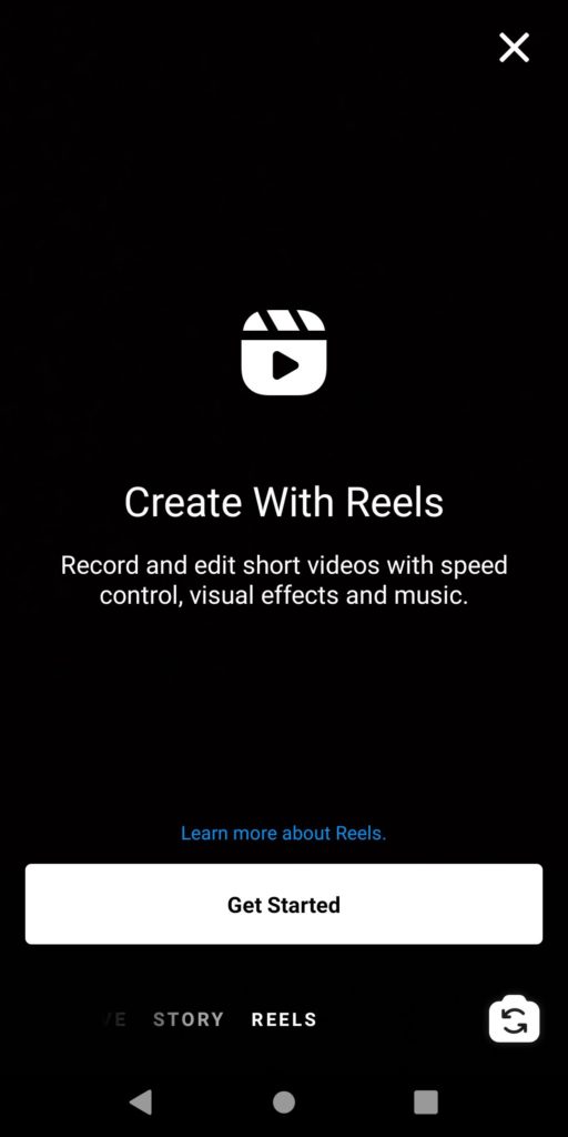 スマートフォンでInstagram Reelsを使用する方法