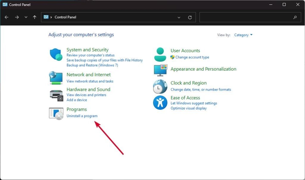 Control Panel - Driver Overran Stack Buffer Error