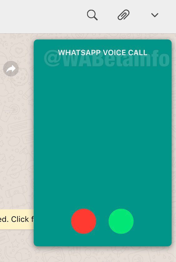Appel VoIP WhatsApp Web