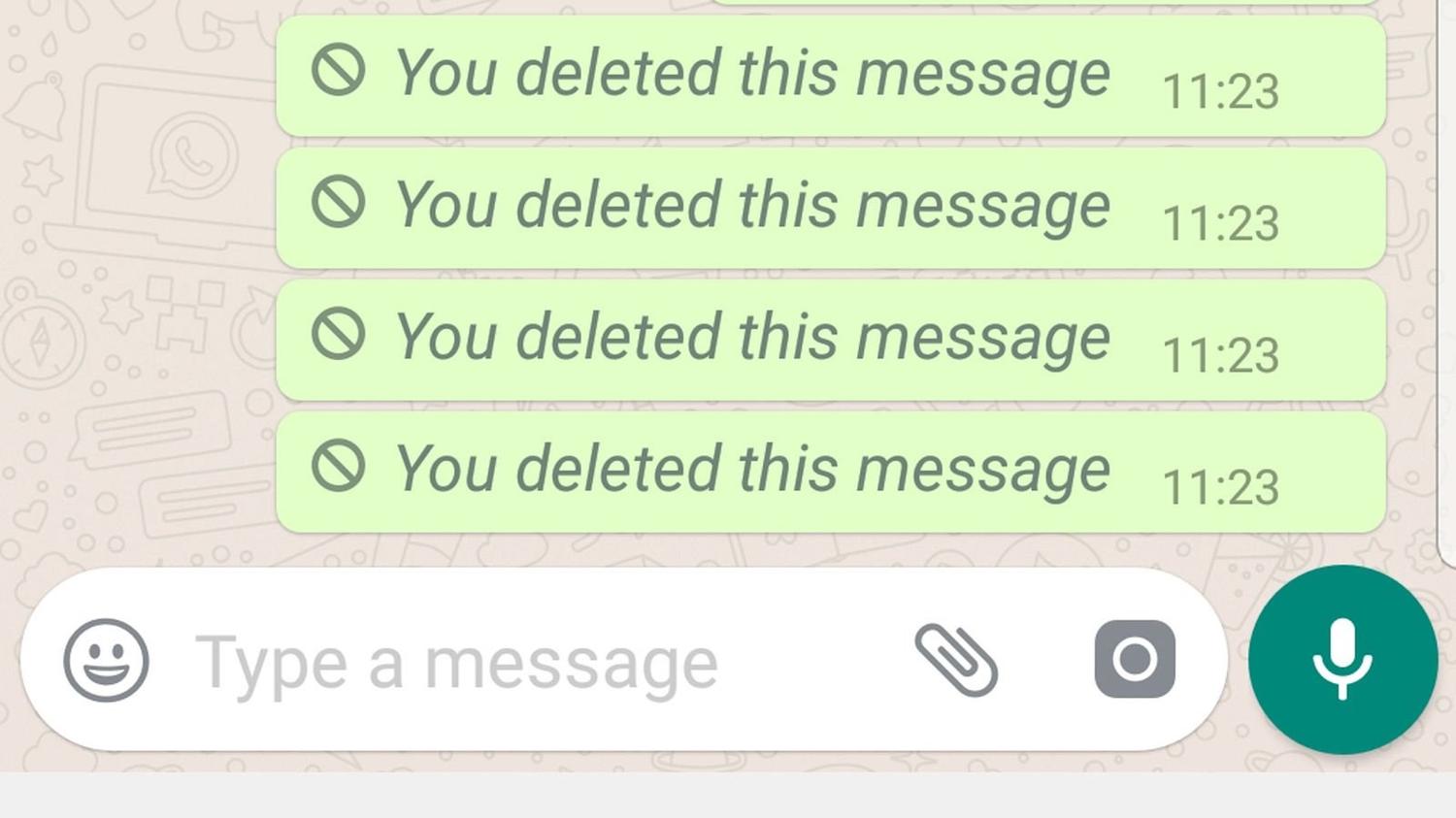 삭제된 WhatsApp 메시지 보기
