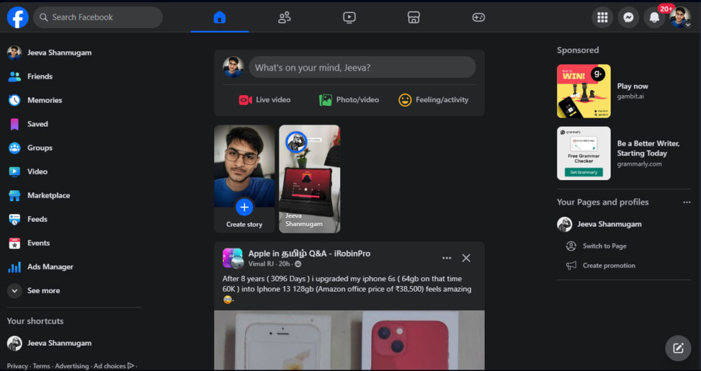 フェイスブック